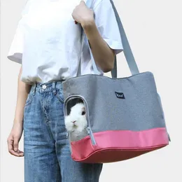 Köpek taşıyıcı katlanabilir su geçirmez premium pu deri polyester bez bir omuz köpek taşıyıcıları torba evcil hayvan seyahat tote çanta 3 fermuarlı kedi ve küçük köpek