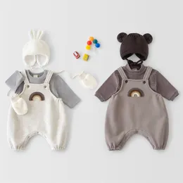 Mi Spring Ubrania dla dzieci chłopcy Rainbow kombinezonki niemowlęcia Jumpsuits 220426