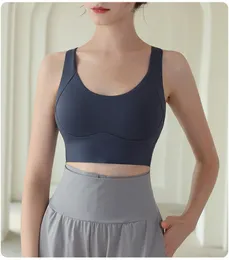 Lu Yoga Sports Underwear Women's Back Sock Proof Gabbed Fitness Vest High Stallargy Yoga Bra LU-BR250 Kontrollera storleksdiagrammet