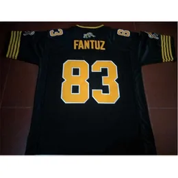 Chen37 Custom Men Youth Women Vintage Hamilton Tiger-Cats #83 Andy Fantuz Football Jersey Size S-5XL eller Custom något namn eller nummer Jersey