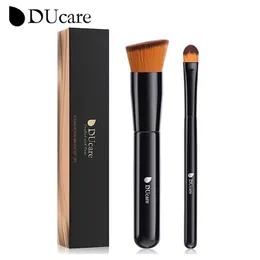 Ducare Foundation Foundation Brush Hostiele Makeup Brushes Flat Top Barge Face Face Contour Brush for Liquid Cream Powder 220623