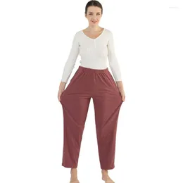 Damska odzież snu Fdfklak Winter Sleep Bottom Kobiety Wschodnia długie spodnie odzież domowa Pajama miękka ciepła femme moda duża rozmiar 2xl-7xlwomen's