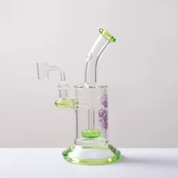 shisha ash catcher Hookahs glass bong dab burner Oil Rig bubbles girls like C Slyme Bong 8.6 inches in height Complimentary Quartz Bowl same color bubble ball