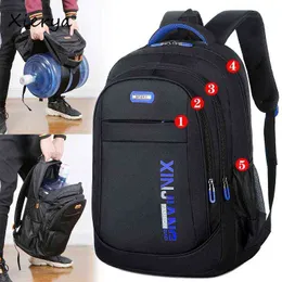 Backpack Style Bagxierya Casual Men Bag para viagens de lazer Trend Trend Women Student School Black 220723