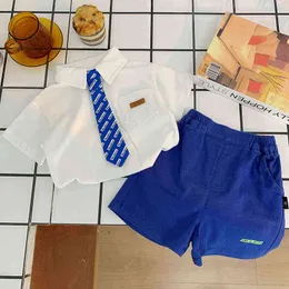2022Children's Clothing Summer Kid Clothing wear boys '短袖​​Tシャツ +ショーツ2PCSコットンショーツセット服2〜10年G220509