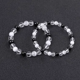 6mm 8mm Natural Crystal Stone Yoga Energy Pärled Strands Charm Armband For Women Men Lover Handmade Party Jewelry