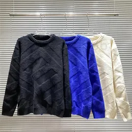 Projektanci męskie dzianiny swetry zimowe damskie klasyczne dzianinowe okrągłe bluzy szyi pullover długie rękawowe Zwycięzca jakość mody azjatycka rozmiar s-2xl