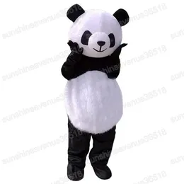 Halloween Panda Maskottchen Kostüm Cartoon Thema Charakter Karneval Unisex Erwachsene Größe Weihnachten Geburtstag Party Fancy Outfit