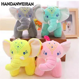 Nowy 1PCS Cartoon Small Elephant Cuddle Kid's Solmon Elephant Doll Doll Baby Birthday Prezent dla dziewcząt 20 cm J220729