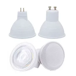 GU10 MR16 Led Bulb Spotlight 12V 110V 220V Natural Light Nature White 4000k Cool White 6500k Warm White 3000k Dimmable Cob Lamp H220428