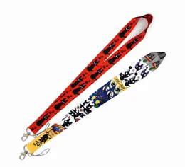 おかしな猫の漫画カードバッジのためのキーネックストラップのためのストラップキーチェーンLANYARD KEYSホルダーDIYハンギングロープ電話アクセサリー