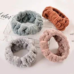 Coral Fleece Wash Face Bow Hairbands For Women Girls Headbands Headwear Hair Bands Turban Hair Accessories