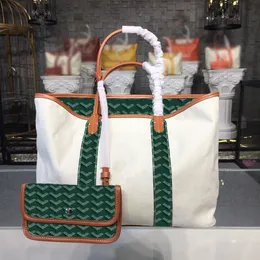 Belharra Tygväska Designer Canvas Läder Vändbar Handväska Shoppingväskor Silk Screened Beach Bag Lyx Handväskor