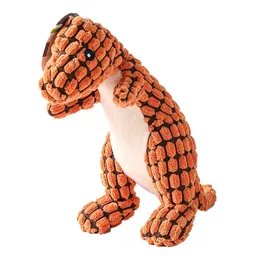 Pet Chewing Leksaker Djur Åsna Dinosaur Liten Monkey Shaped Dog Bite Corduroy Plush Teething Toy för Små Dogs Training Supplies