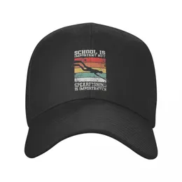 Berets Mężczyźni Kobiety Wzmacniacz Kryzys Spearfisher Hats Sport Baseball Cap Snapback Caps Freediving Fishat Dad Hat Słońce Regulowane Hatberets