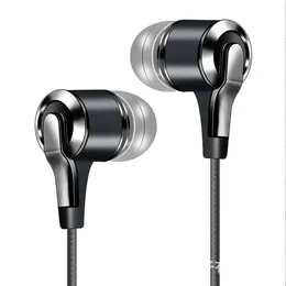 Universal 3,5 mm stereo-öron hörlurar Bluetooth-hörlurar Airpods sportmusik öronbud handfria trådbundna headset hörlurar med mic för Xiaomi Huawei Samsung