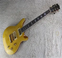 La nuova produzione di hardware per chitarra elettrica haute couture in acero giallo fiammato 2022 24 oro