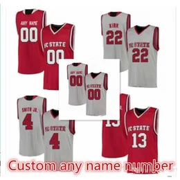 Nikivip Custom Made NC State Wolfpack Jersey Eric Lockett Jersey 5 DJ Funderburk 0 Jericole Hellems 4 Sacha Killeya-Jones 1 남작 스티치 크기 S-5XL