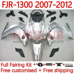 ヤマハFJR-1300 FJR 1300のOEMボディワーク1300 A CC FJR1300A 01-12 MOTO BODYS 37NO.19 FJR1300 07 08 09 10 11 12 FJR-1300A 2007 2008 2009 2010 2011 2012フェアリングキットライトシルバー