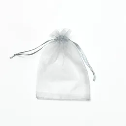 5x7inch Organza Torby Prezent Wrap Drawstring Torba Wedding Party Favors 13x18cm White Red Blue Gold Black