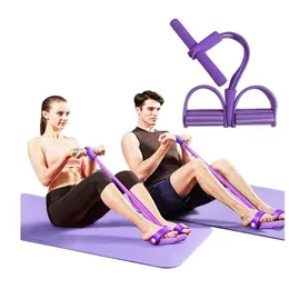 Situp Pull Rope Fitness Resistance Bands LaTex Pedal Ćwiczenie Expander Elastyczne opaski jogi sprzęt Pilates trening 220618