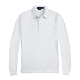Camisas para hombre Blusa de manga larga Diseño de camiseta Ropa de color sólido Botón de cuello que combina con todo Primavera y otoño Hombre informal Top Polo Caballo pequeño 12zj12zj1hn4
