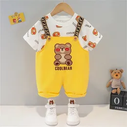 Manji Boys Clothes Sets Stass Summer Fashion Cotton MaterialBaby Suits Kids Romper Children Clothing Infant 1 2 3歳4 5 220620