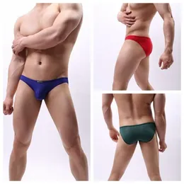 Underpants PERSON Men Sexy Lace Transparent Underwear Bikini Briefs Jacquard Panties B1124Underpants