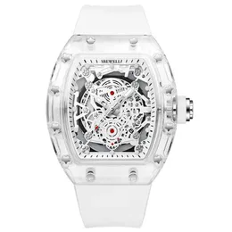 الساخنة سال الشفافة السيليكون رجالي مشاهدة ABS Material Quartz Watch Men Factory Wholale Wristwatch OEM
