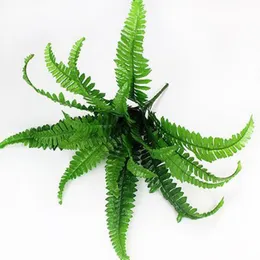 Decorative Flowers & Wreaths Artificial Fern Grass Green Big Leaf Plant Persian Family Garden Wedding DecorationDecorative