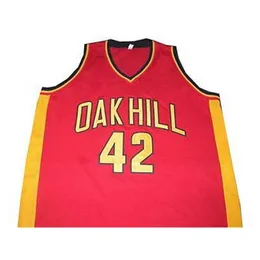 SJZL98 42 Josh Smith Oak Hill Akademisi Retro Basketbol Jersey Erkek Dikişli Özel Herhangi Bir Numara Ad Adseys