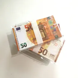 Вечеринка поставляет Movie Money Banknote 5 10 20 50 доллар евро реалистичные игрушечные бары копия валют Fauxbillets 100 PCSpack41069241V1X
