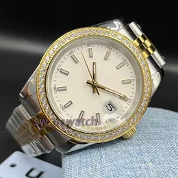 Montre de créateur Moissanite Montres de haute qualité Montre diamant Taille 41mm 36m 31mm 28mm Visage blanc Verre saphir résistant à l'eau Montre bracelet en acier inoxydable