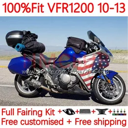 Honda VFR1200F Crosstourer VFR 1200 RR CC F 10-13 15NO.114 VFR1200X VFR-1200 VFR1200 10 11 12 13 VFR1200RR 2010 2011 2012 2013 OEMフェアリングブラックブルー