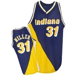 Reggie 31 Miller Jersey Russell 4 Westbrook Basketball Jerseys S-XXL