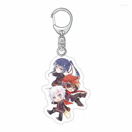 Klapetyki klęski Man D Gray-Man Key Chain Kobiet Pierścień akrylowy dla spodni Cute Kids Holder Anime Biżuteria Brelokkeychains Fier22