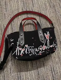 New color Fashion Bag cabata totes rivet doodling designer composite handbags famous purse composite top quality shopping bags