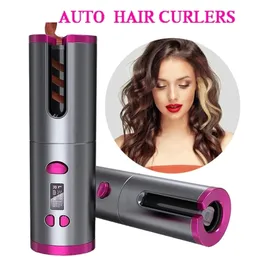 Automatic Ceramic for Hair Waver Curling Wand Curlers Cordless Charging Curler Iron 220614