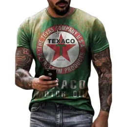 Moda vintage 3d masculino de tamanho grande de manga curta tshirts harajuku letras étnicas imprimem camisetas homens camisetha 6xl 220607