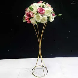 Dekoracja imprezy Wedding Metal Gold Flower Stand kolumna dekoracyjne wazony do dekoracji wydarzeń centralnych