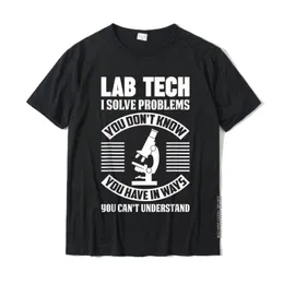 القمصان الخاصة بالرجال Funny Lab Tech Week Therician T-Shirt T-Shirt Design Tees Funky Mens Tirt مطبوعة على