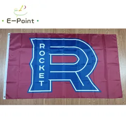 AHL Laval Roket Bayrağı 3 * 5ft (90 cm * 150 cm) Polyester Banner Dekorasyon Uçan Ev Bahçe Festival Hediyeler