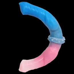 FRKO Fantasy Dual Dildo With Two Big Knot Silicone sexy Toys Female Massager For Women Anal Plug Clitoral Stimulator Masturbation
