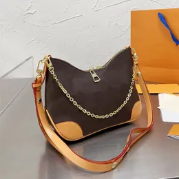Croissant bag Axillary bags 2022 hot Metallic Lady Luxury top Designer Brand Fashion Shoulder Handbags High Quality Women Phone Wallets purse printing totes chains