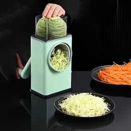 Fruit & Vegetable Tools Multifunctional Hand-cranked Shredded Slicer Large Capacity Rotary Grater Masher Replaceable blade Roller Vegetable Cutter ZL1225