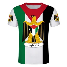 Palestine Custom Tshirt Free DIY Palaestina T-shirt PLE Nation Flag Emblem Tee Shirt Country Team Number Clothes 220609