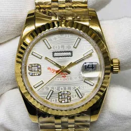 SUPERCLONE Datejust orologio meccanico da uomo di lusso automatico log dente oro bianco tavolo luminoso