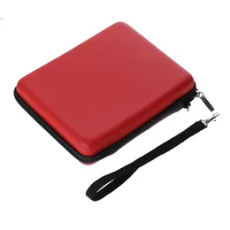 HDD 전화 USB 용 2 DS 콘솔을위한 스트랩이있는 고품질 빨간색 안티 충격 EVA 보호 저장소 케이스 커버 가방