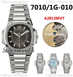 NOWOŚĆ 30 mm 7010/1G-010 Automatyczna Women Watch 7010/1 Black Tekstrutowe markery kijowe stali Bransoletka Sport Sport Panie Watche TimeZoneWatch E225B