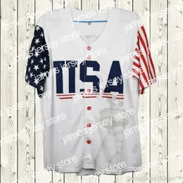 Nuova maglia da baseball USA 45 Donald Trump Edizione commemorativa Maglia da baseball tutta cucita Bianca economica S-3XL Spedizione veloce